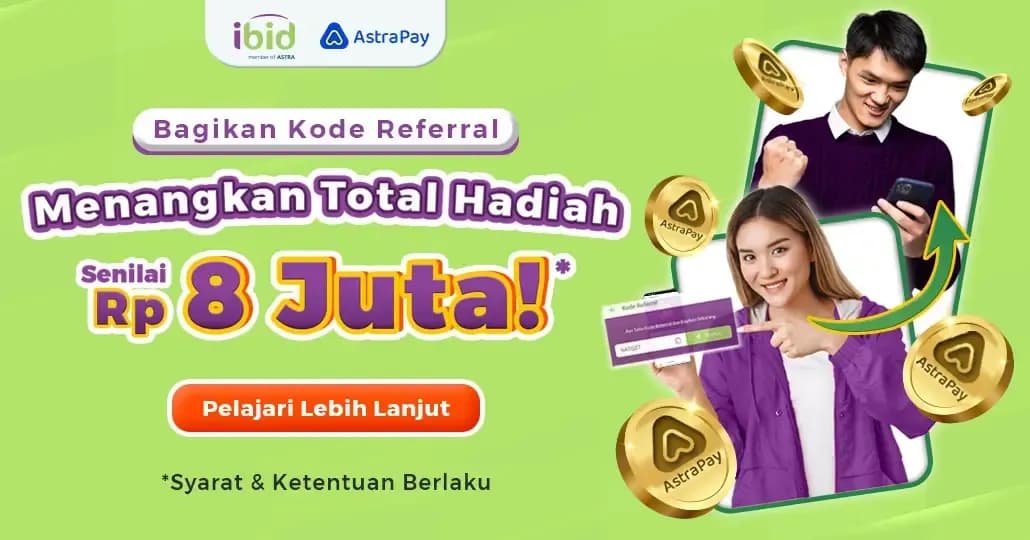 Promo AstraPay bagi Pengguna IBID, Pakai Kode Referral