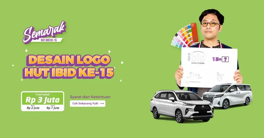 Semarak HUT Ke-15 IBID, Ikut Kontes Logo Berhadiah Menarik!