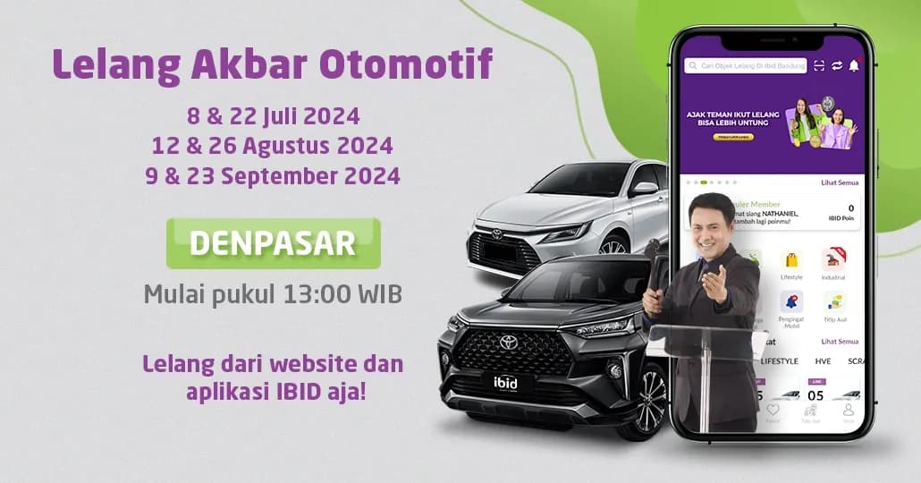 Jadwal Lelang Akbar IBID Denpasar Juli-September 2024