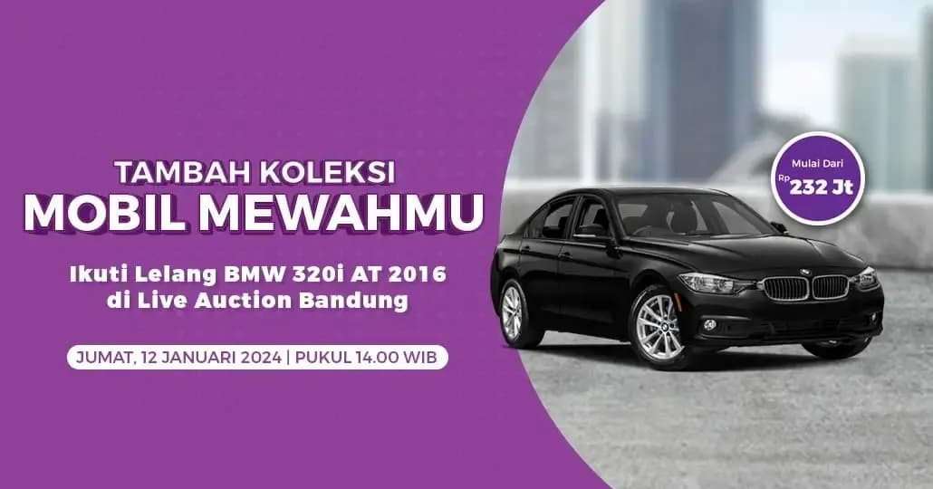 Sambut Awal Tahun dengan Ikut Lelang BMW 320i 2.0 di IBID Bandung
