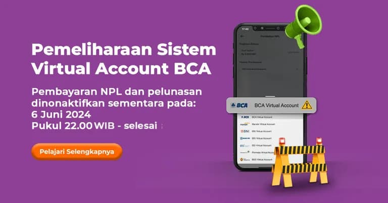 Pemberitahuan Pemeliharaan Sistem BCA di IBID