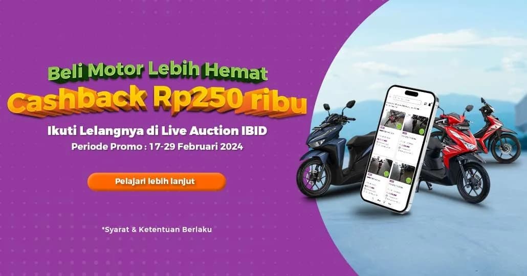 Ikut Lelang Motor di IBID Pasti Lebih Untung!