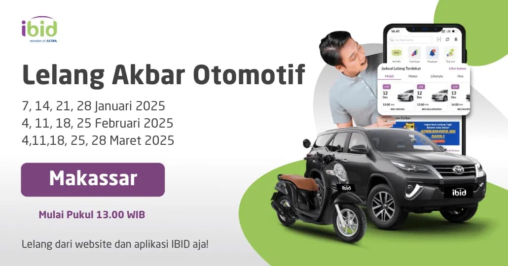 Jadwal Lelang Akbar IBID Makassar Januari-Maret 2025