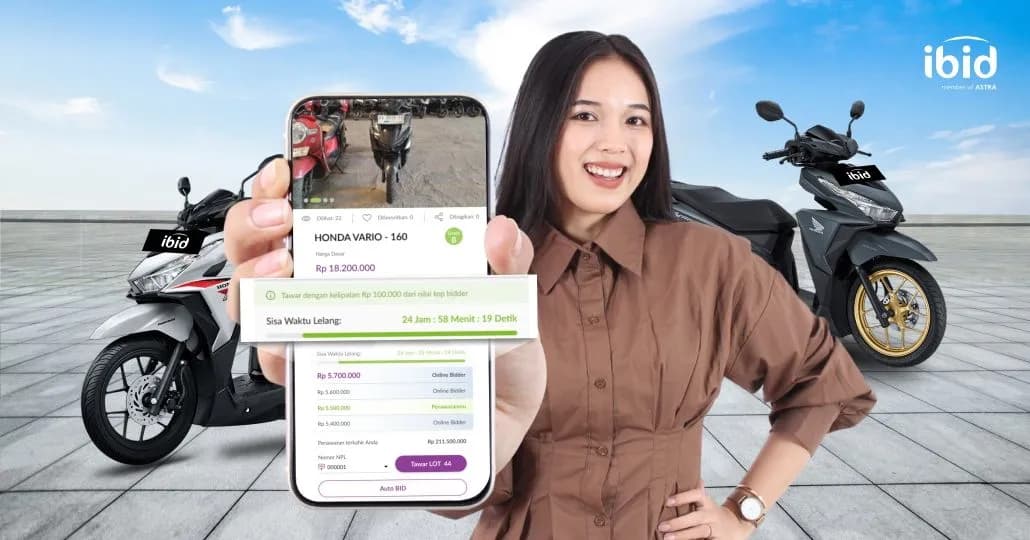 Ikut Lelang Motor Bekas IBID