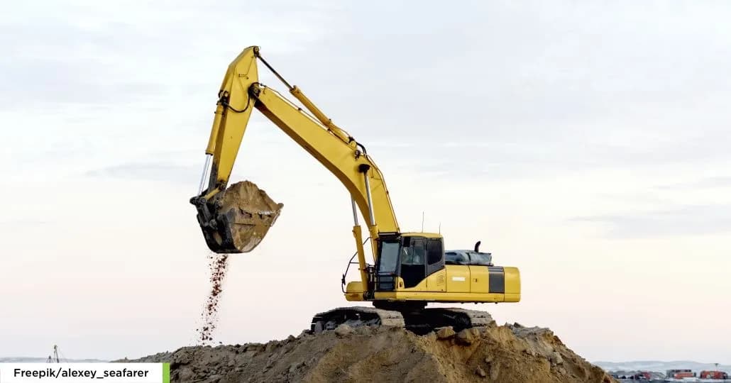 Alat Berat Excavator. (Freepik/alexey_seafarer)