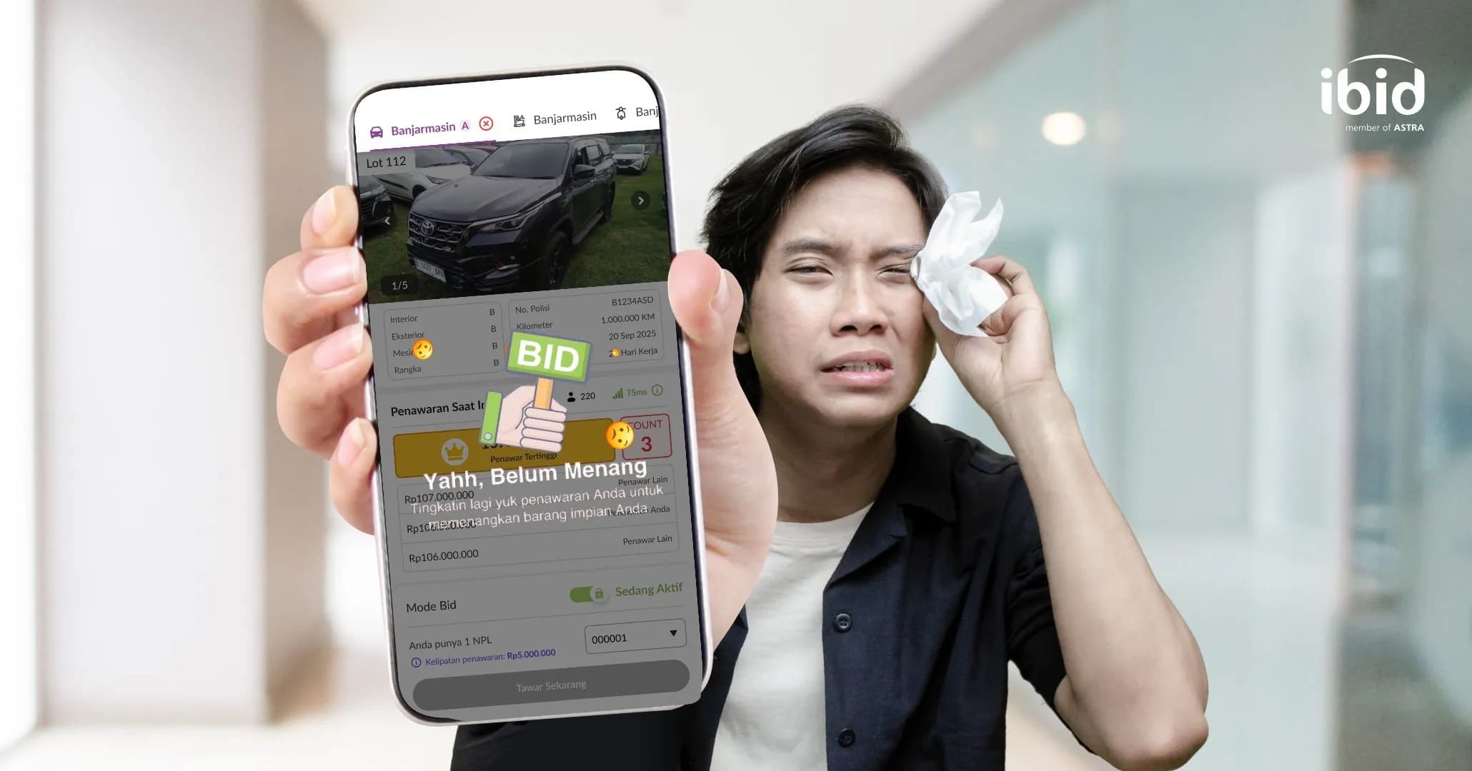 Kalah Lelang Mobil. (PT Balai Lelang Serasi)