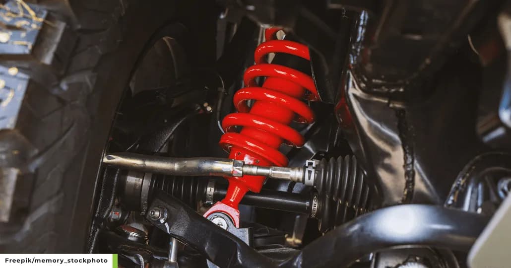 Suspensi mobil. (Freepik/memory_stockphoto)