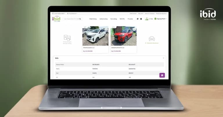 Fitur Bandingkan Mobil Bekas. (PT Balai Lelang Serasi)