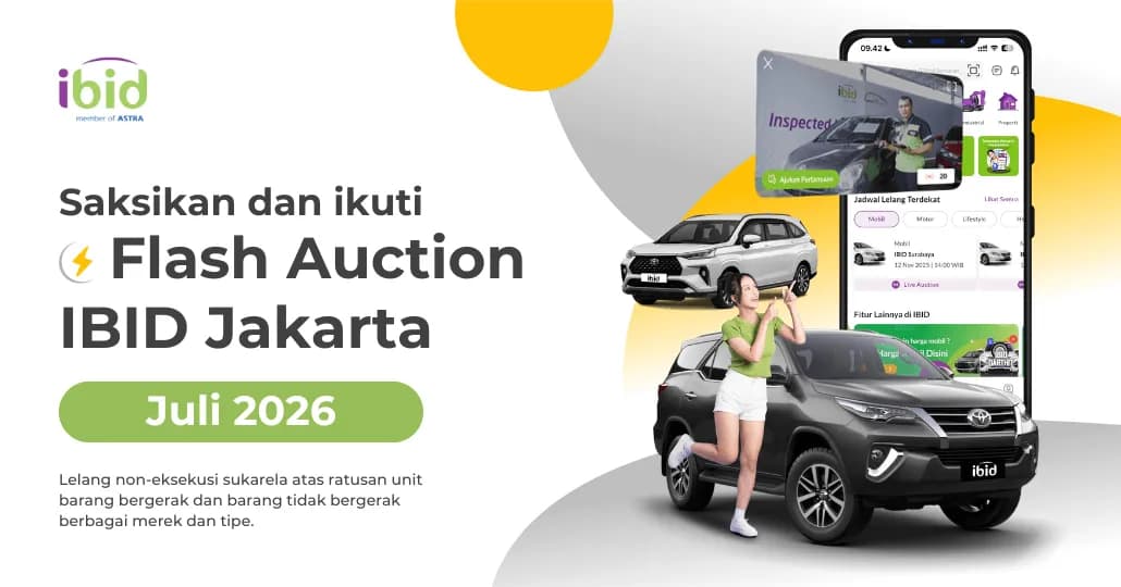 Jadwal Lelang Flash Auction IBID Jakarta Juli 2026
