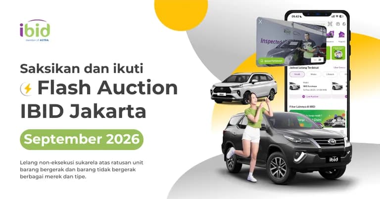 Jadwal Lelang Flash Auction IBID Jakarta September 2026