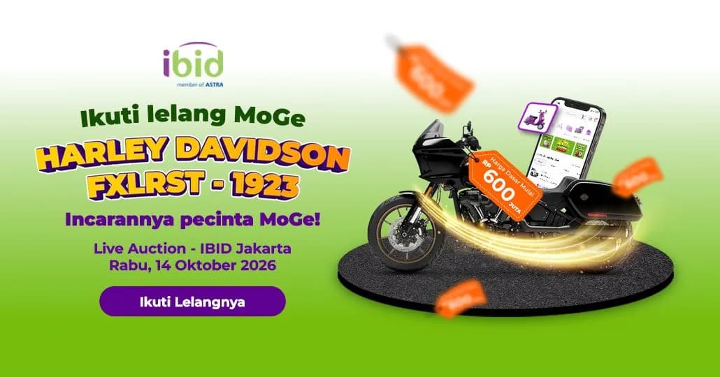 Lelang moge bekas Harley Davidson 2024. (PT Balai Lelang Serasi)