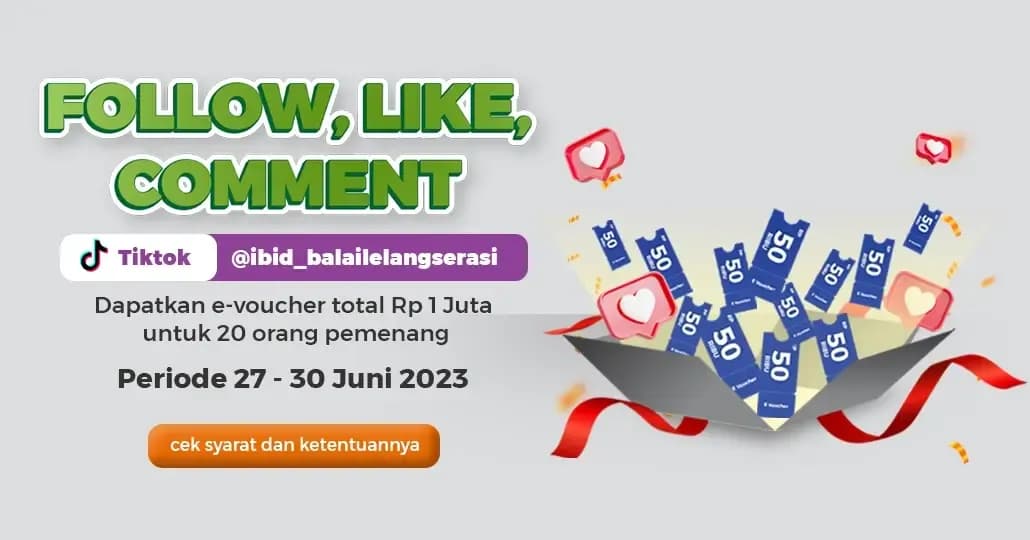 Mau Hadiah Menarik? Ikuti Giveaway TikTok Lelang IBID
