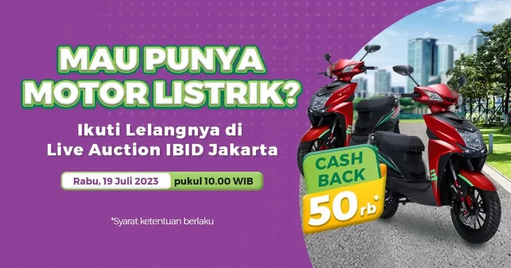 Cari Motor Listrik Bekas? Ikuti Lelangnya di IBID pada 19 Juli 2023