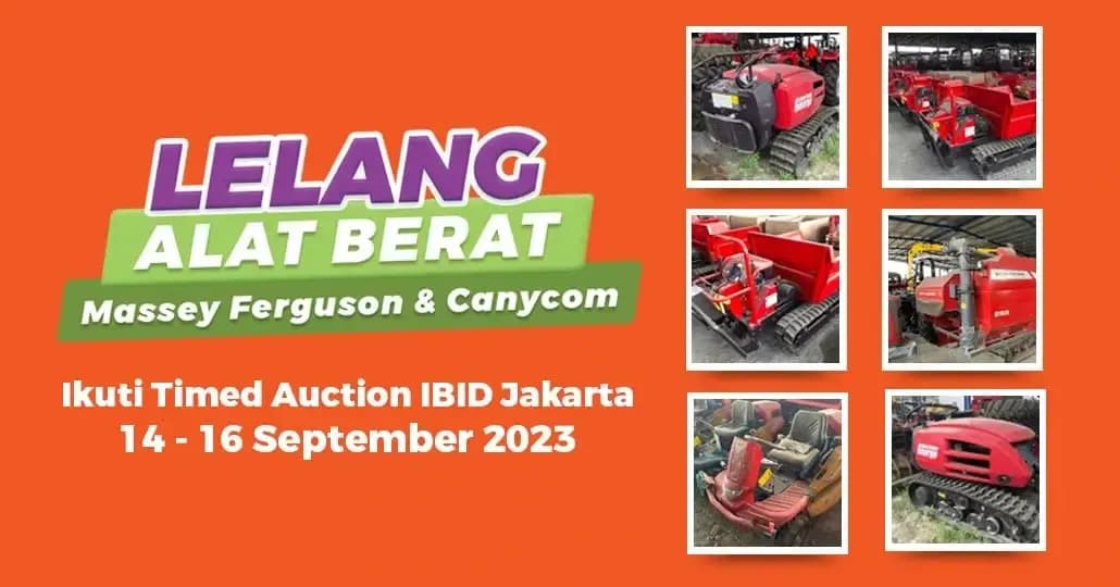Ikuti Lelang Alat Berat di IBID Jakarta, Ada Mesin Pemanen Padi Massey Ferguson