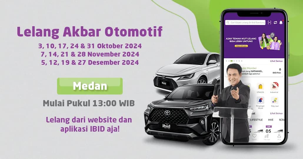 Jadwal Lelang Akbar IBID Medan Oktober-Desember 2024