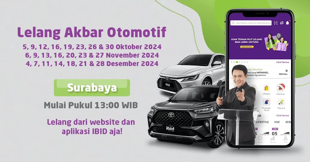 Jadwal Lelang Akbar IBID Surabaya Oktober-Desember 2024