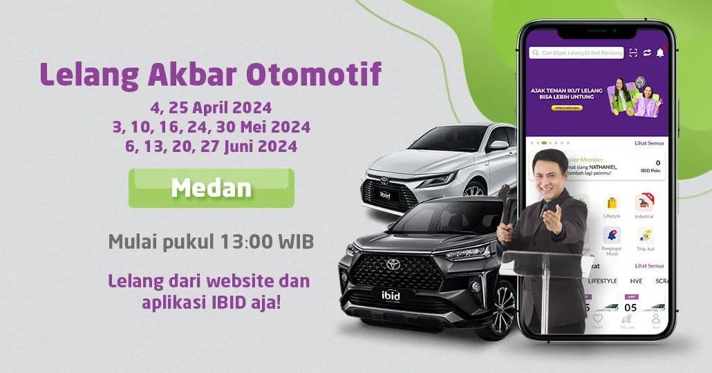 Jadwal Lelang Akbar IBID Medan April-Juni 2024