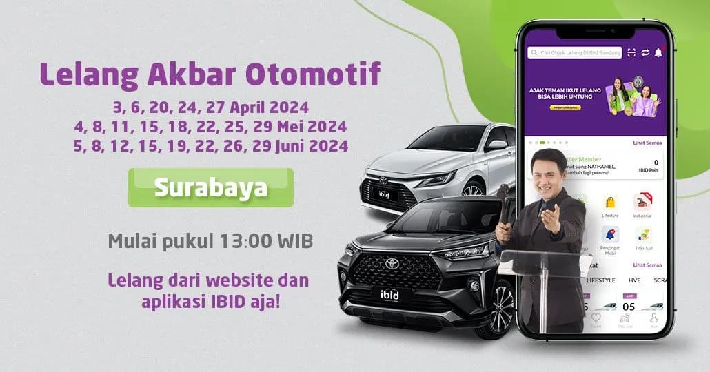 Jadwal Lelang Akbar IBID Surabaya April-Juni 2024