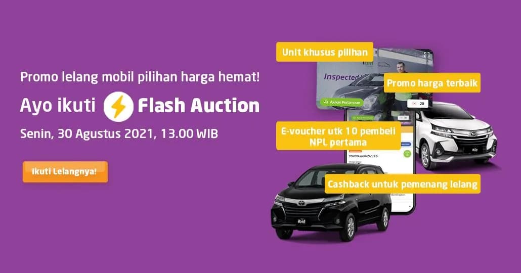 Cari Mobil Keluarga Harga Hemat? Hanya Ada di Promo Lelang Flash Auction Masih Berlanjut!