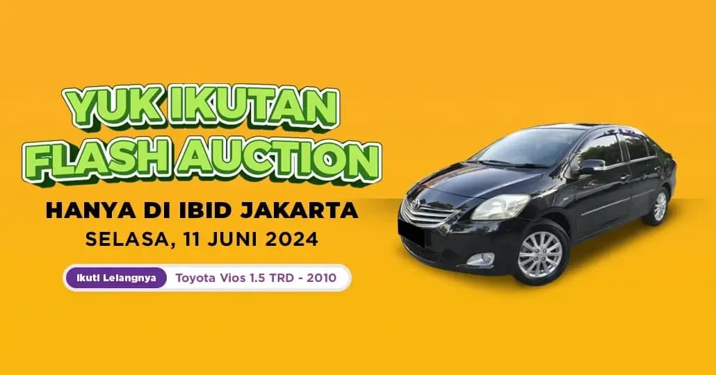Ikuti Flash Auction Toyota Vios, Mulai Rp70 Juta!