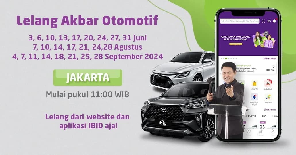 Jadwal Lelang Akbar IBID Jakarta Juli-September 2024