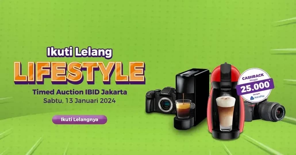Cari Mesin Kopi atau Kamera? Temukan di Lelang Lifestyle IBID Jakarta