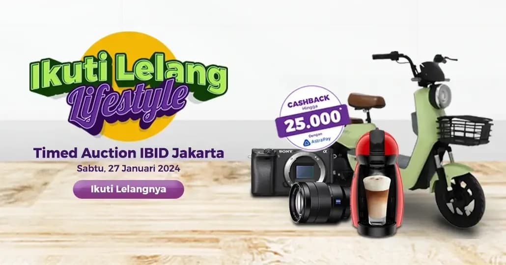 Lelang Lifestyle Ada di IBID Jakarta, Menangkan Unitnya!
