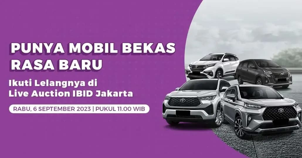 Ada Lelang Mobil Toyota di IBID Jakarta, Harga Mulai Rp105 Juta