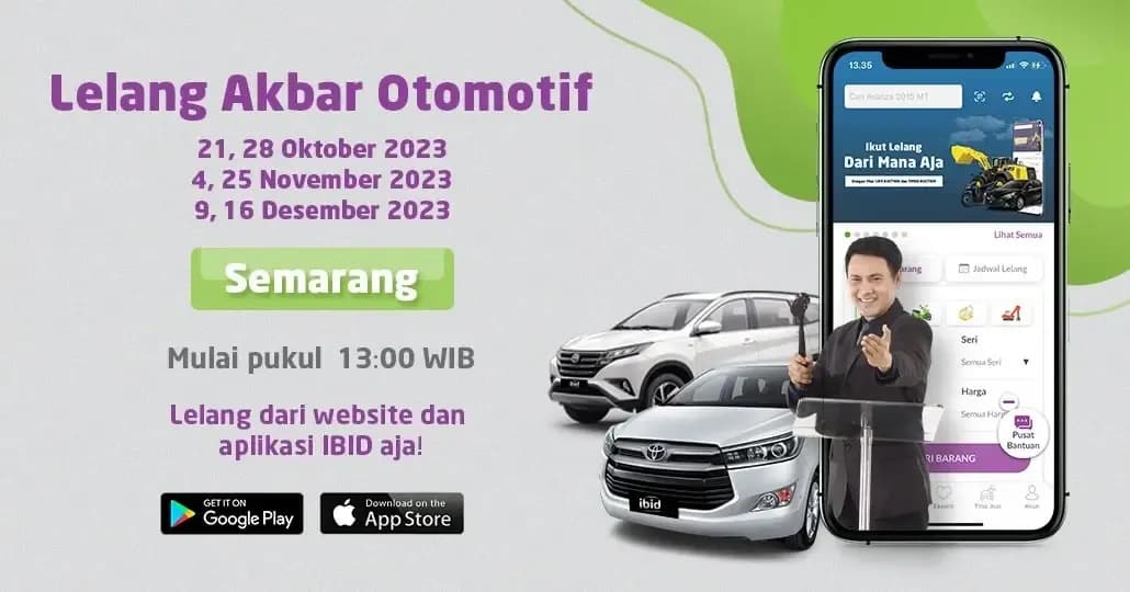 Jadwal Lelang Akbar IBID Semarang Oktober-Desember 2023