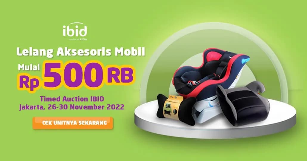 Temukan Baby Car Seat dan Bantal Jok di Lelang IBID