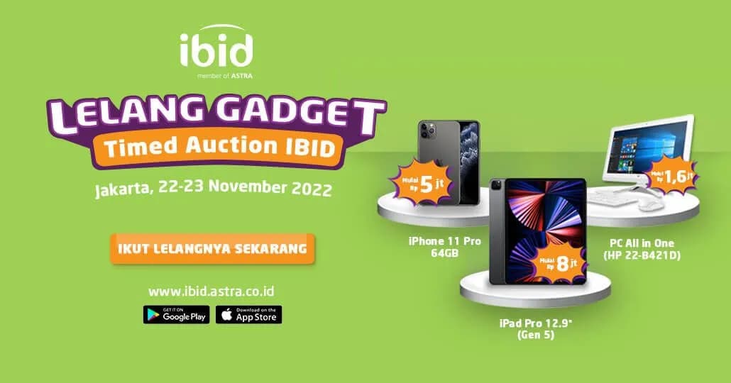 Sambut Akhir Tahun, Ikuti Lelang Gadget di IBID