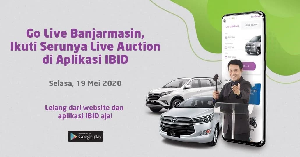 Go Live Banjarmasin, Ikuti Serunya Live Auction di Aplikasi IBID
