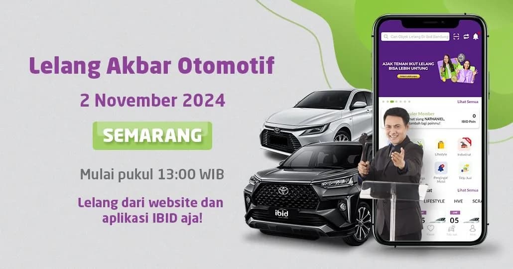 Jadwal Lelang Akbar IBID Semarang 2 November 2024