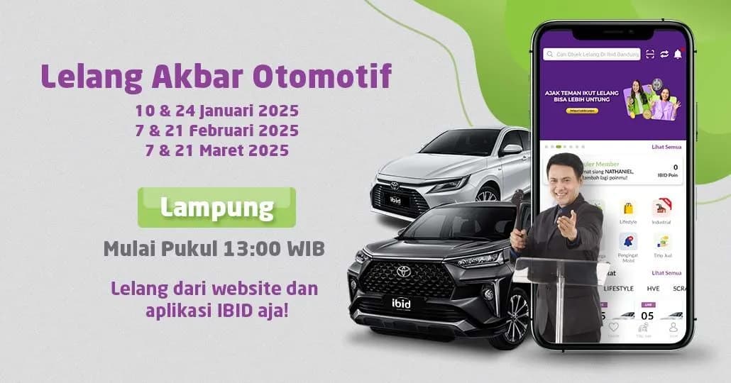 Jadwal Lelang Akbar IBID Lampung Januari-Maret 2025