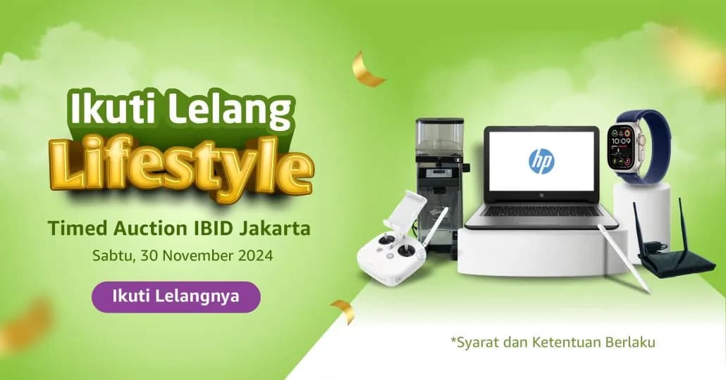 Elektronik Mulai Rp100 Ribu? Hanya di Lelang Lifestyle IBID