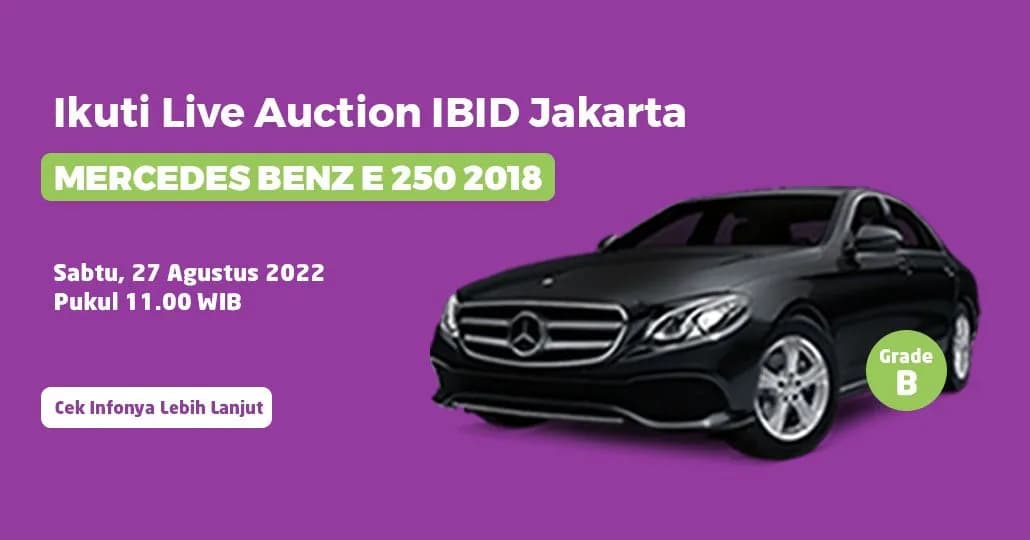 Detail Lelang Mercedes Benz E250 2018