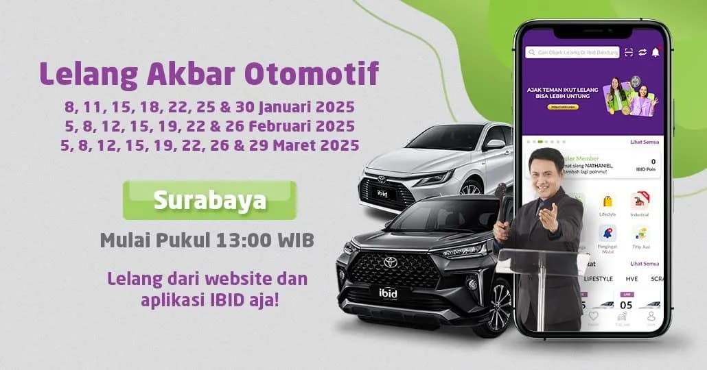 Jadwal Lelang Akbar IBID Surabaya Januari-Maret 2025
