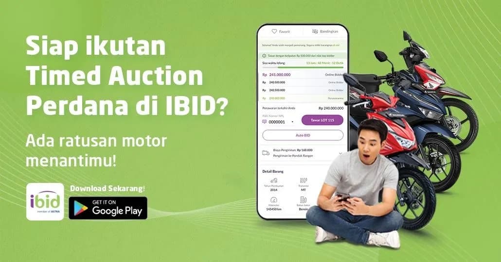 Ikuti Lelang Honda Revo di IBID Jakarta, Mulai Rp1 Jutaan