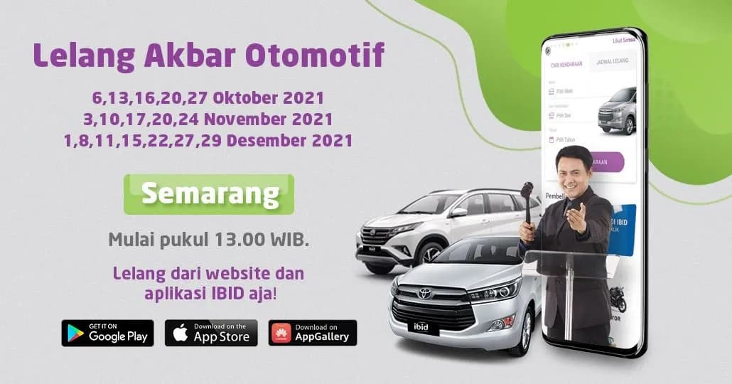 Jadwal Lelang Akbar IBID Semarang Oktober - Desember 2021
