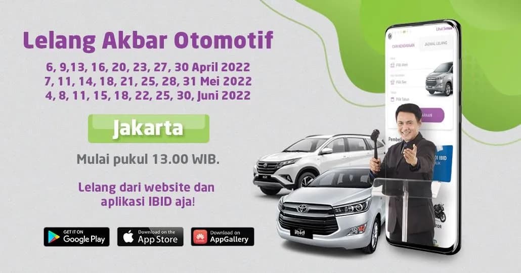 Jadwal Lelang Akbar IBID Jakarta April - Juni 2022