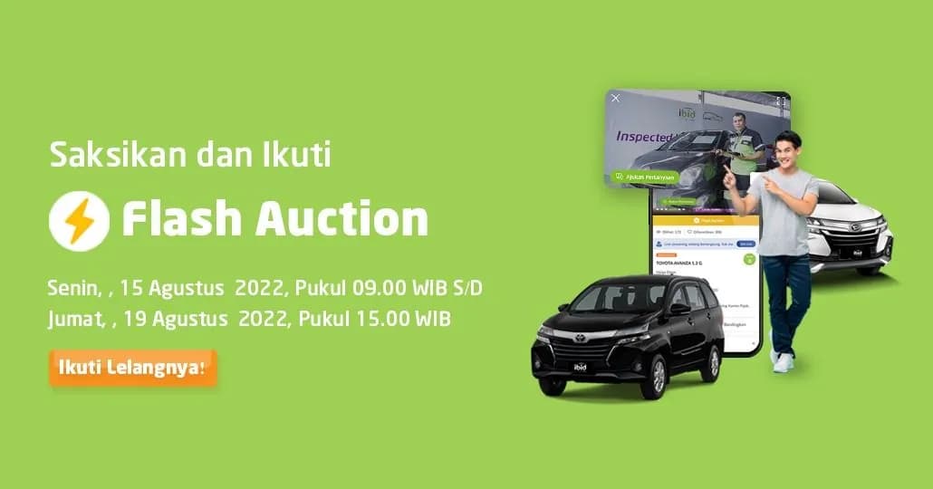 Jadwal Lelang Flash Auction IBID Jakarta 15 - 19 Agustus 2022