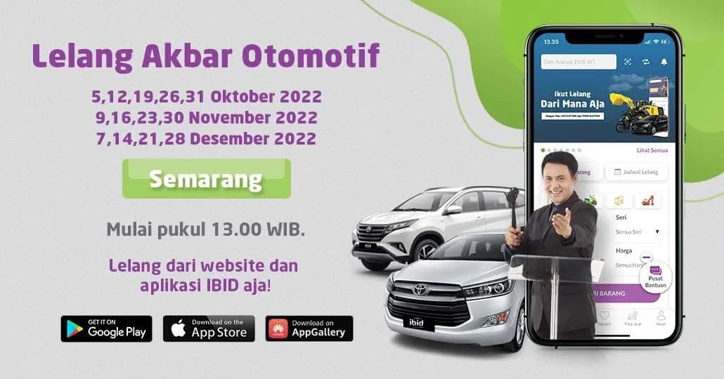 Jadwal Lelang Akbar IBID Semarang Oktober - Desember 2022