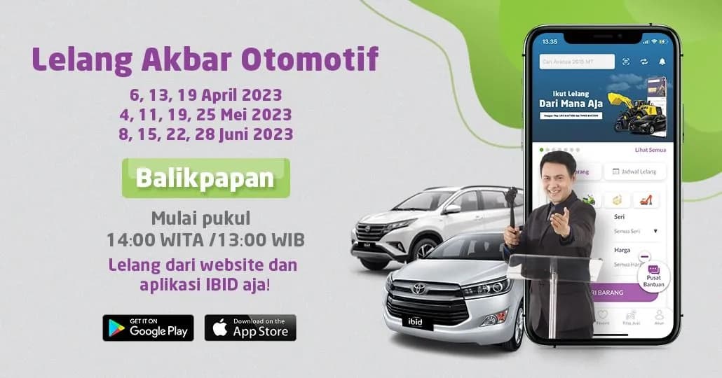 Jadwal Lelang Akbar IBID Balikpapan April - Juni 2023