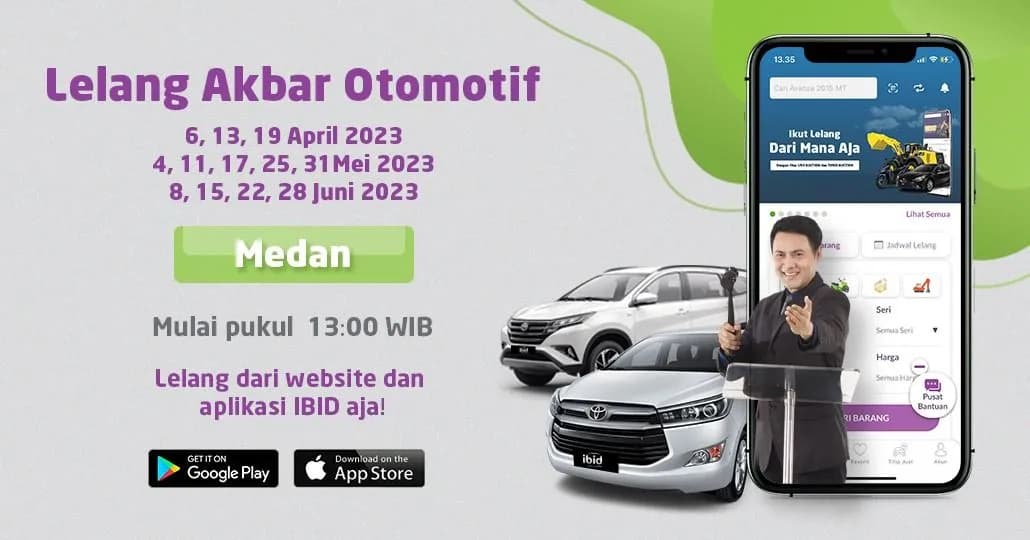 Jadwal Lelang Akbar IBID Medan April - Juni 2023