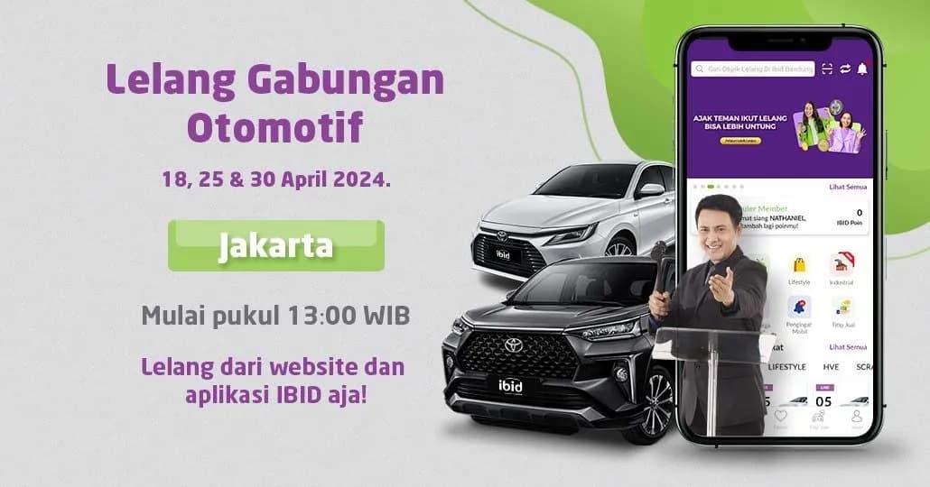 Lelang Akbar Otomotif IBID Jakarta LEGAB April 2024