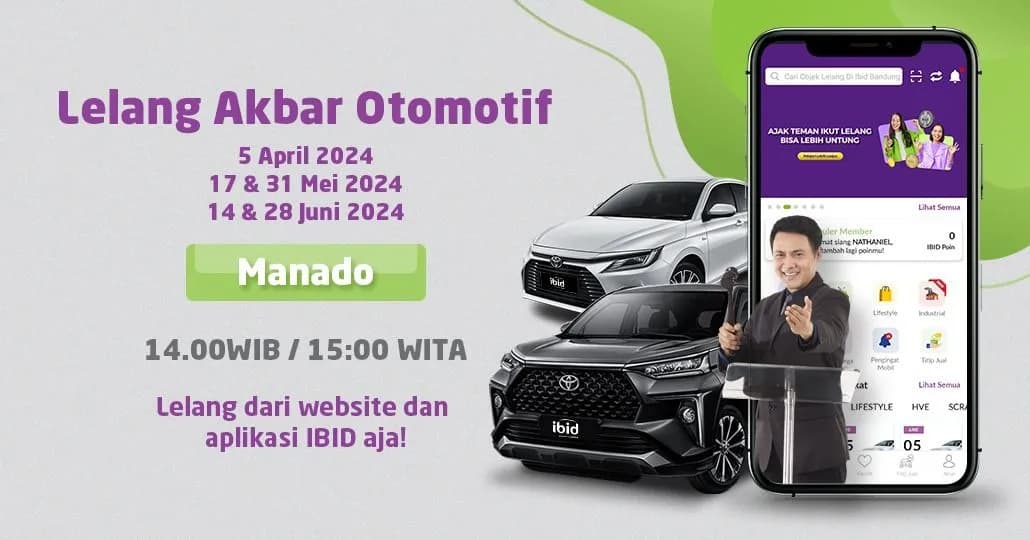 Jadwal Lelang Akbar IBID Manado April-Juni 2024