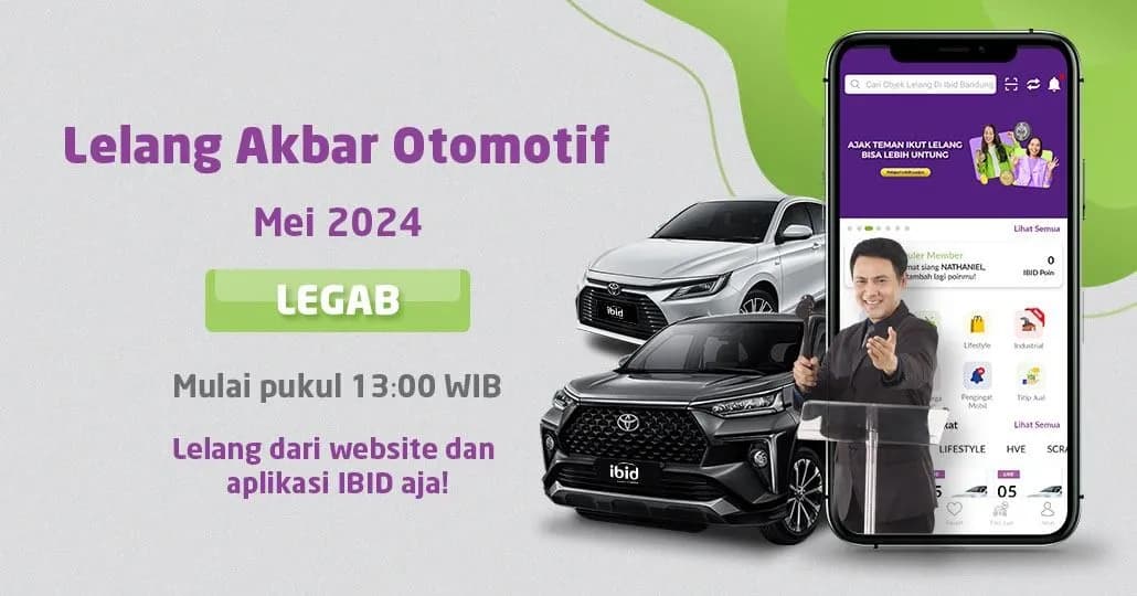 Lelang Akbar Otomotif IBID Jakarta LEGAB Mei 2024