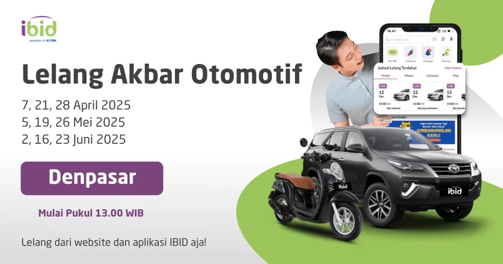 Jadwal Lelang Akbar IBID Denpasar April-Juni 2025