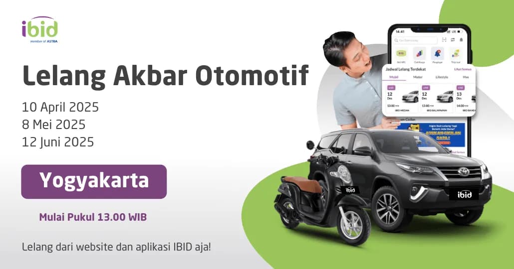 Jadwal Lelang Akbar IBID Yogyakarta April - Juni 2025
