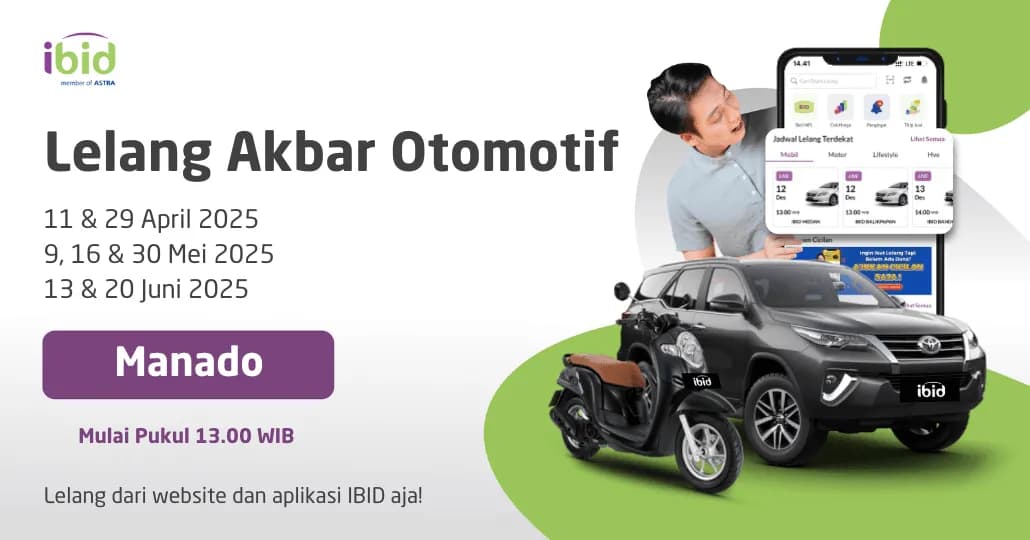 Jadwal Lelang Akbar IBID Manado April-Juni 2025